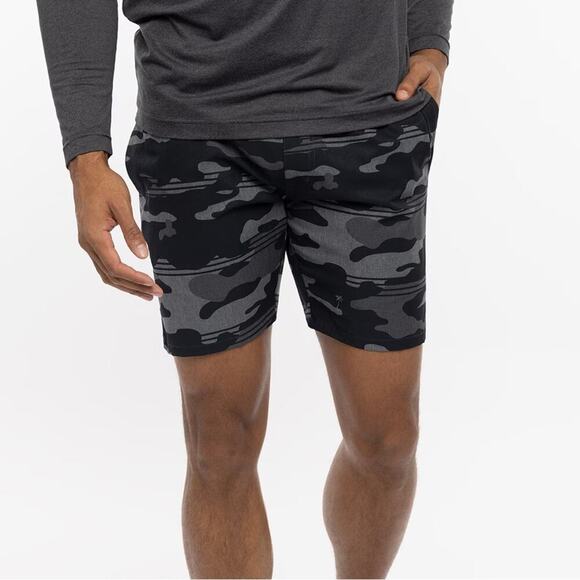 Travis Mathew NWT Men's Leader Board Performance Shorts Golf Black Size Small - Picture 2 of 9